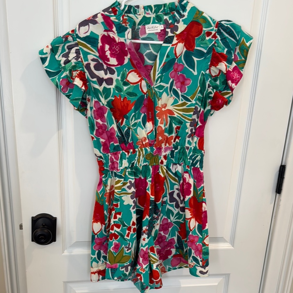 Floral Women's Romper- Multicolor